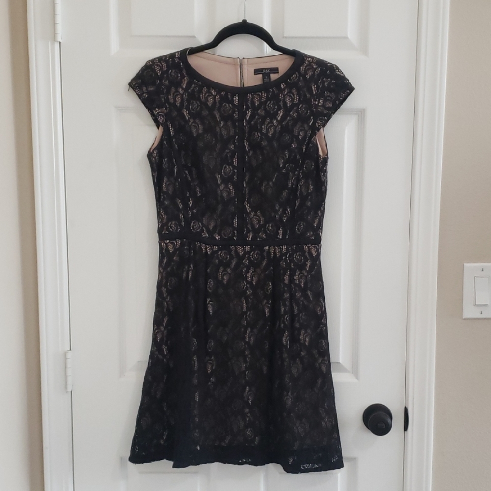 Black lace dress